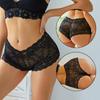 FINETOO 2PCS/Set High Waist Sexy Women Floral Lace Panties  Lingerie Brief Girl Panty S-XL Underpants Female Underwear Intimates