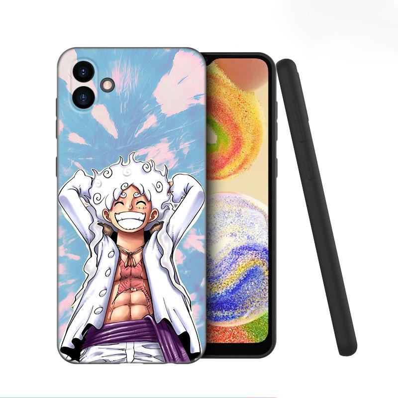 Luffy's Gear 5 аниме черный силиконовый чехол для телефона Samsung Galaxy A01 A03 Core A04 E A02 A05 A10 A20 A21 A30 A50 S A6 A8 Plus A7