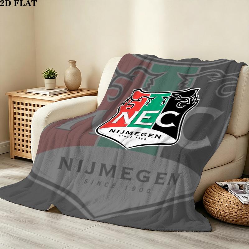 Nec Nijmegen Print Flannel Blanket, High quality Comfortable for All Seasons, Home Decor, Warmth and Comfort, Perfect for Christmas Gifts