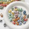 1Pc Stripe Painted Cute Small Fish Beads Charms Ceramic Spacer Loose Beads For Jewelry Making Diy Bracelet Accessories