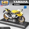 Масштаб 1/12 Yamaha YZF-R1, литая под давлением модель мотоцикла, игрушка для детей, коллекция подарков для мальчиков и девочек