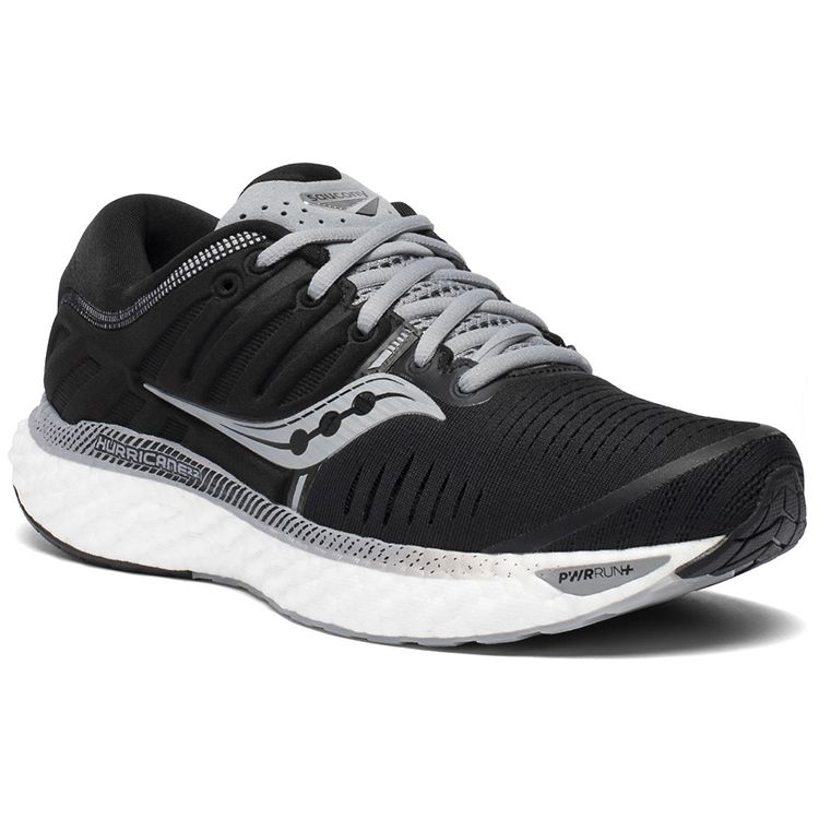 SAUCONY Hurricane 22 Comfortable Stable Low-Top Running Shoes Women Running Shoes Black White S10544-40