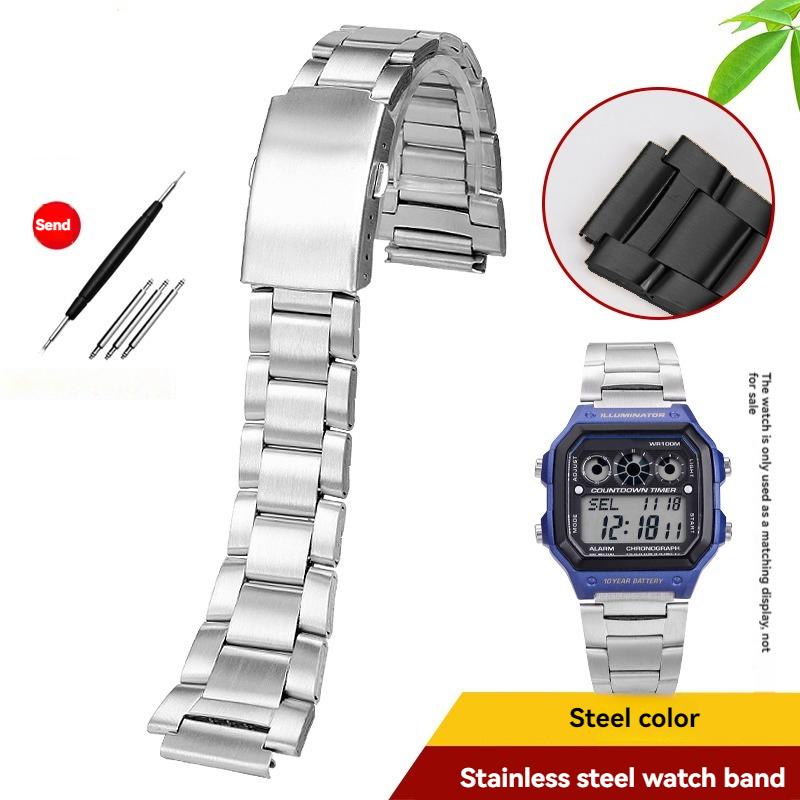 AE-1200 Полностью металлический корпус ремешок мод-комплект для Casio 3299 AE-1200WH AE1300 ремешок для часов из нержавеющей стали стеклянная пленка винт безель браслет