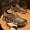 2025 Autumn New Men's Small Leather Shoes, Genuine Leather British Trend Daily Casual Men's Shoes Fashion Versatile Shoes