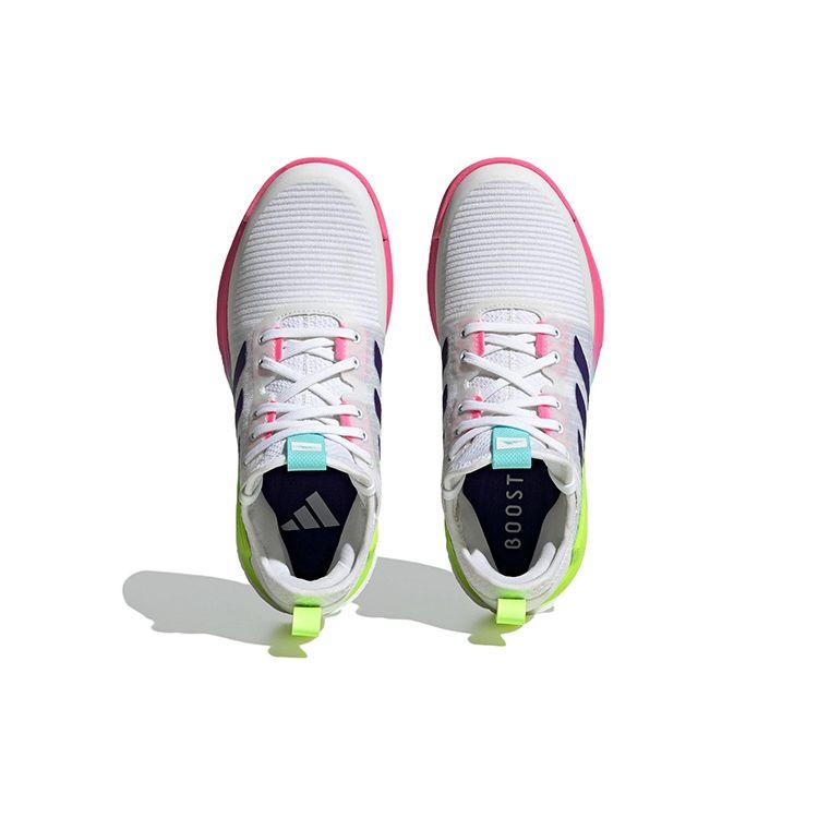 Adidas Crazyflight Mid White Purple Pink Women Sneakers Cloud-White Team-College-Purple Flash-Aqua HP3337