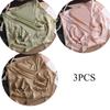 3pcs/sets Sexy High Waisted Lingerie Silky Satin Knickers Briefs Women's Soft Breathable Underwear Lace Breathable Pantys Triangle Panties for Women