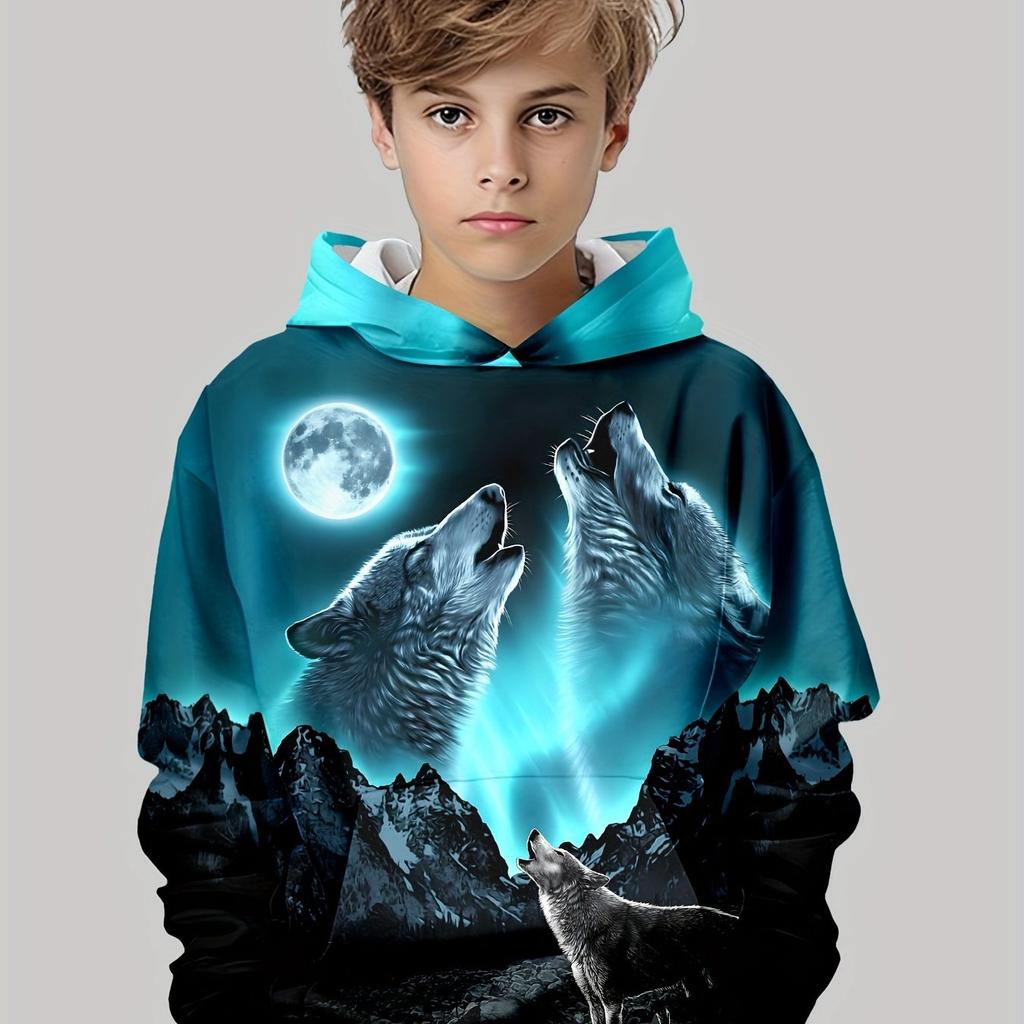 Детская одежда Толстовки с капюшоном с длинным рукавом Детская одежда Мода для девочек Повседневная детская одежда с принтом животных Осенняя одежда Верхняя одежда Топы