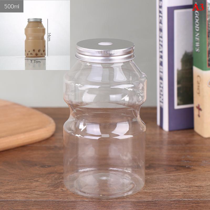 500 мл Квадратная одноразовая бутылка для сока, напитков, молочного чая, пластиковая бутылка для йогурта