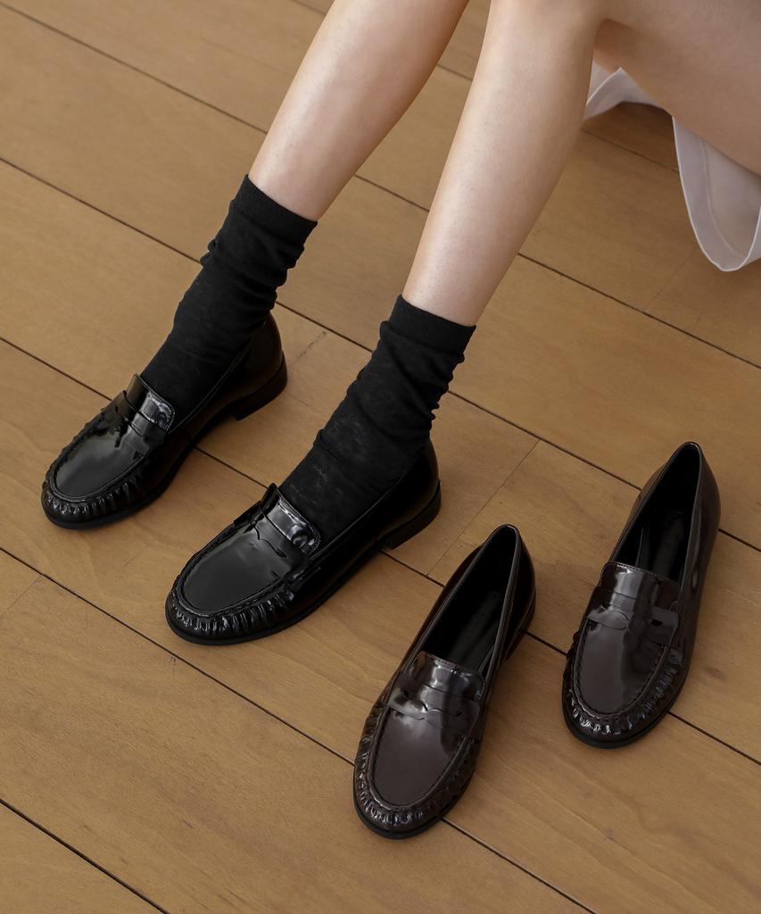 Лоферы Sappun Fred с морщинами Penny Loafers (2.5cm)
