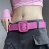 Candy Color PU Leather Belt Y2k Trouser Decoration Sweet Wide Belt  Dress Decoration
