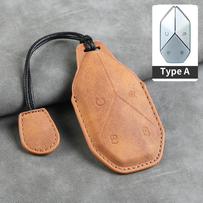 For BYD Equation Leopard 5 2025 2025 Handmade Car Smart Key Case Cover Keyless Remote Entry Fob Keychain Accessories
