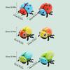 Electric Leash Seven Star Ladybug Beetle, Light Music Baby Puzzle Toy, Equipped with A Portable Rope, Requires Self Battery