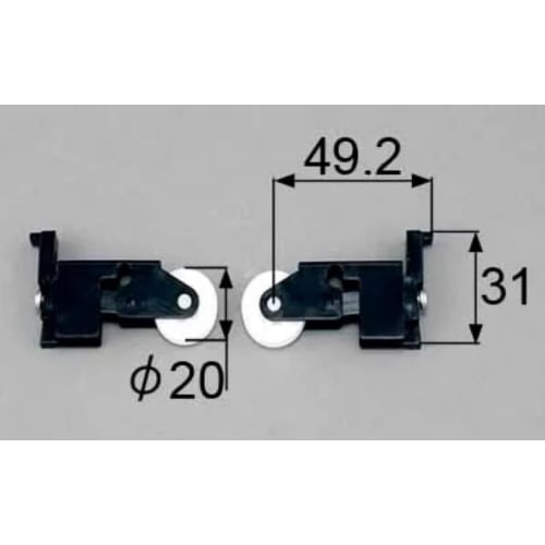 TOSTEM Screen Door Rollers (Left and Right Set) Screen Door Parts BPJT156DL X 1 BPJT156DR X 1 TS Screen Door, TL Screen Door Compatible from April 198