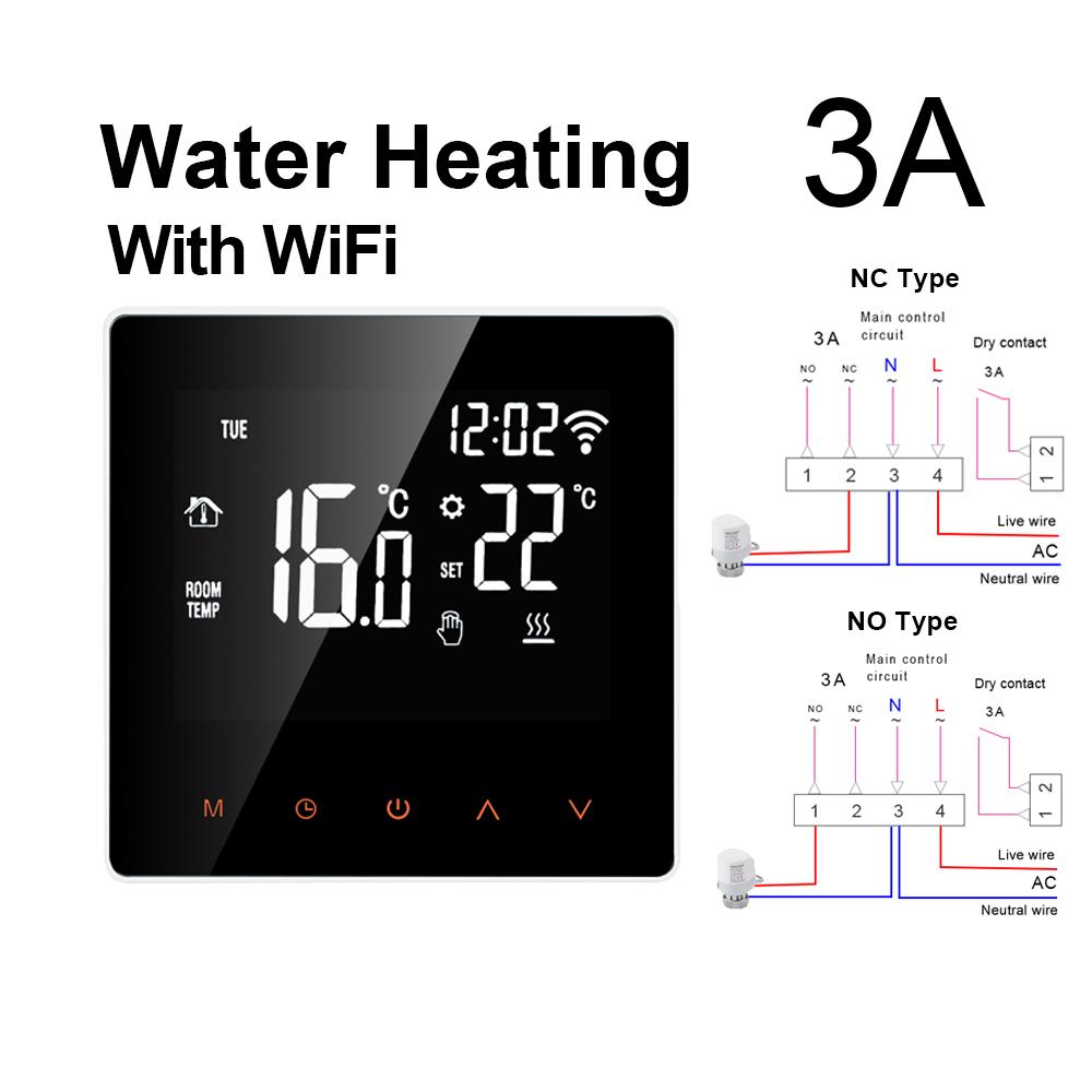 AVATTO WiFi Умный Термостат Электрическое Отопление Водяное Газовое Отопление Температура Удаленный Контроллер Работает с Tuya, Alexa, Google Home Форсунки 6