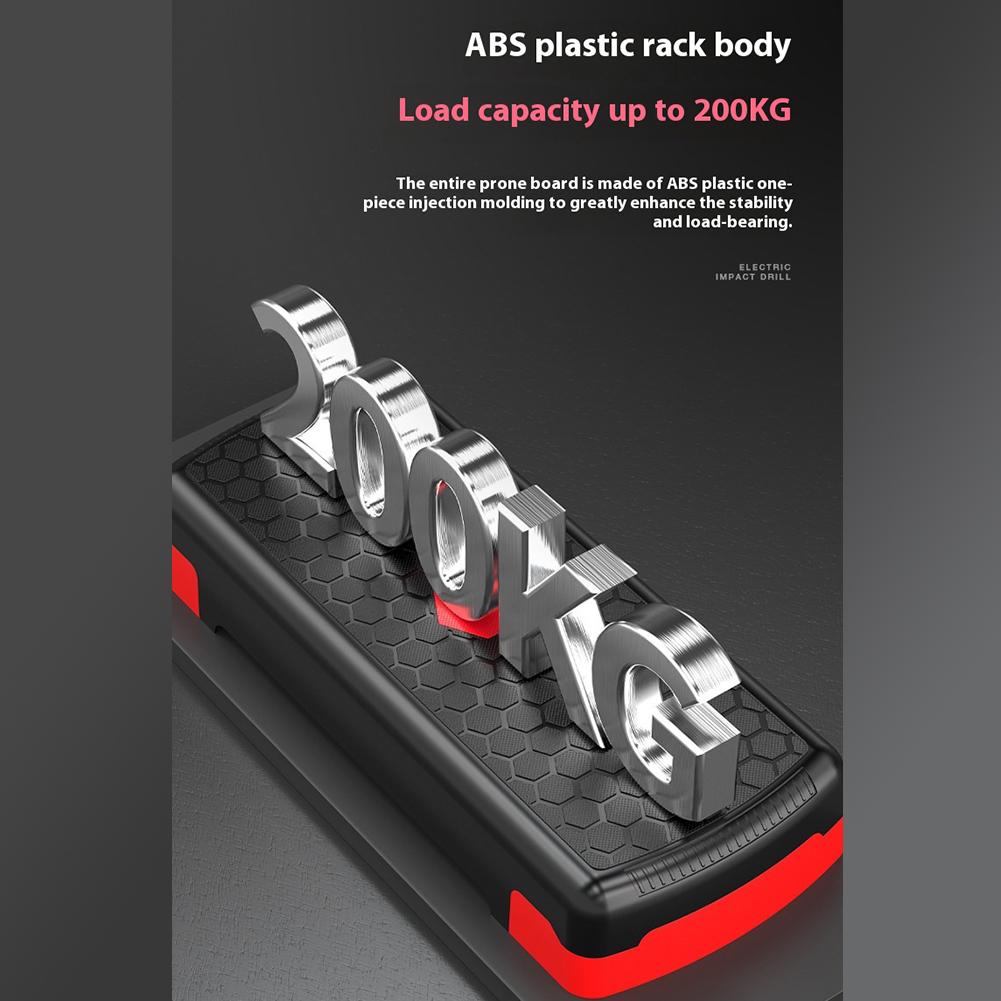 Регулируемый аэробный степпер - Нескользящая фитнес-педаль для домашних и тренажерных залов для степ-тренировок