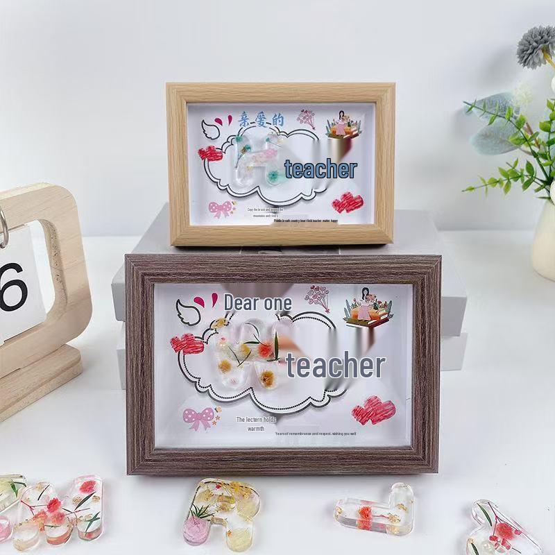 Handmade DIY Photo Frame - 2025 Teacher's Day Gift for Female Kindergarten Teacher