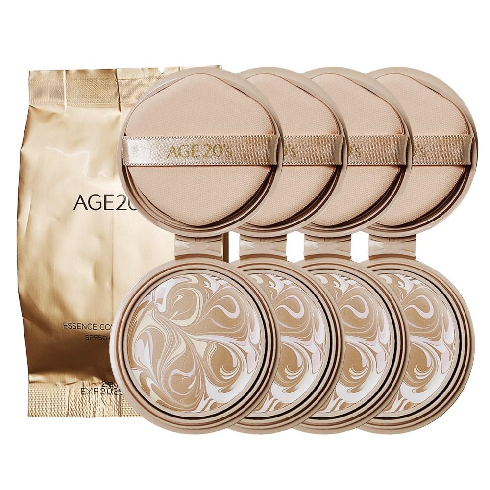 Age To Wenness Essence Cover Pact Aurora Gold Edition Refill, HG No. 21, 4 Pcs.