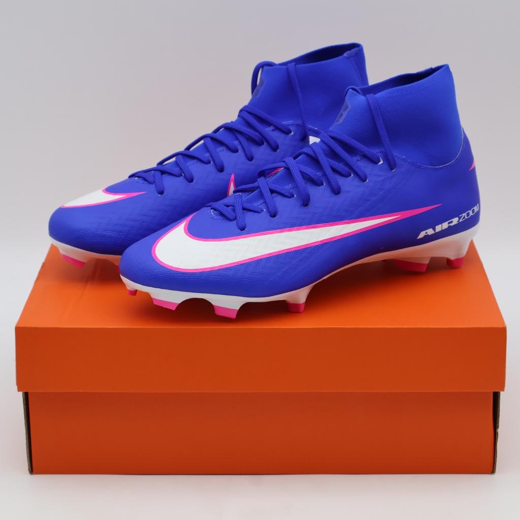 FQ1456-446 Nike Mercurial Superfly 10 Academy Racer Blue White (Men's)