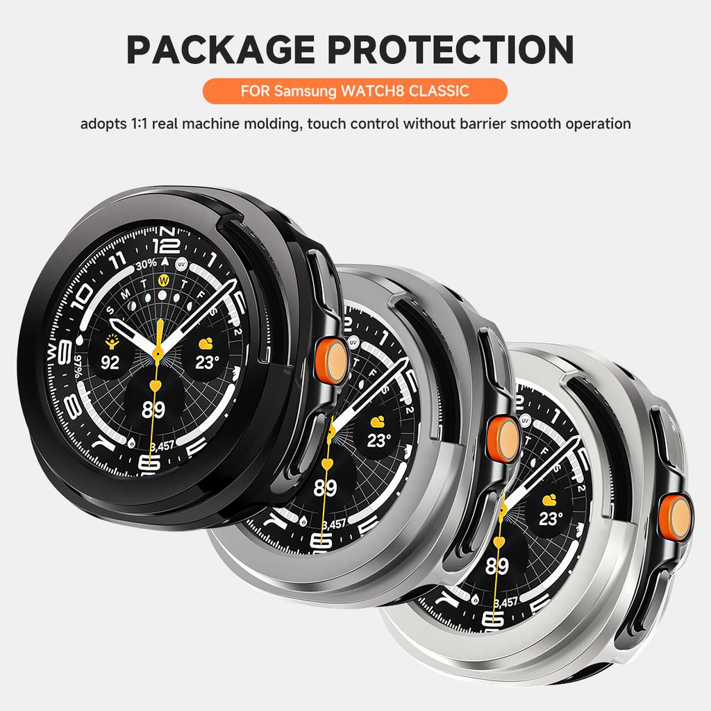 Защитный чехол для Samsung Galaxy Watch 8 Classic 46 мм Жесткий бампер из поликарбоната Без защитной пленки на экран Чехол-аксессуар для Galaxy Watch 8 Classic