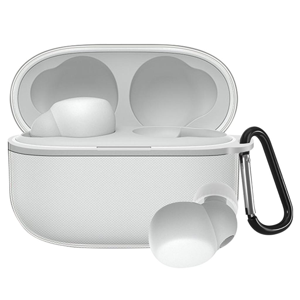 UIUIKA For SONY LinkBuds S Case Sony LinkBuds S Protective Cover Made of TPU LinkBuds S Case Drop Scratch Carabiner Lost Prevention WF-LS900N