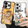 Мультяшный Толстый Тигр Смешной Покрытие Чехол Для Телефона Для Xiaomi Redmi Note 14 15 Pro Plus 13 12 11 11S 11T 10 9S 9 5G Противоударный Подушка Безопасности Co