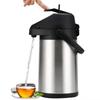 With Pump Thermos Kettle Press-type Water Dispenser Vacuum Flask Airpot Coffee Pot  Outdoor