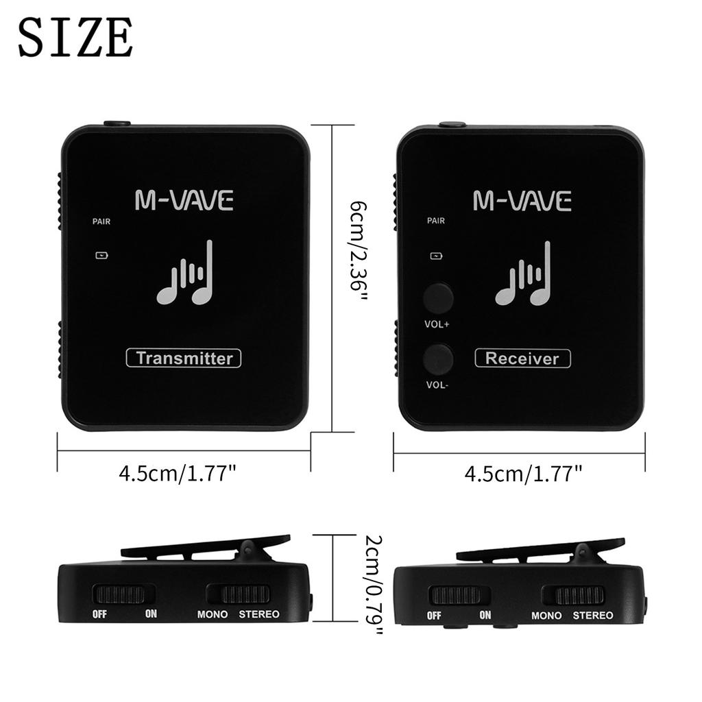 Compact Wireless Earphone System - High Resolution Audio 5 Sets Supported Collar-clip Microphone Transmitter