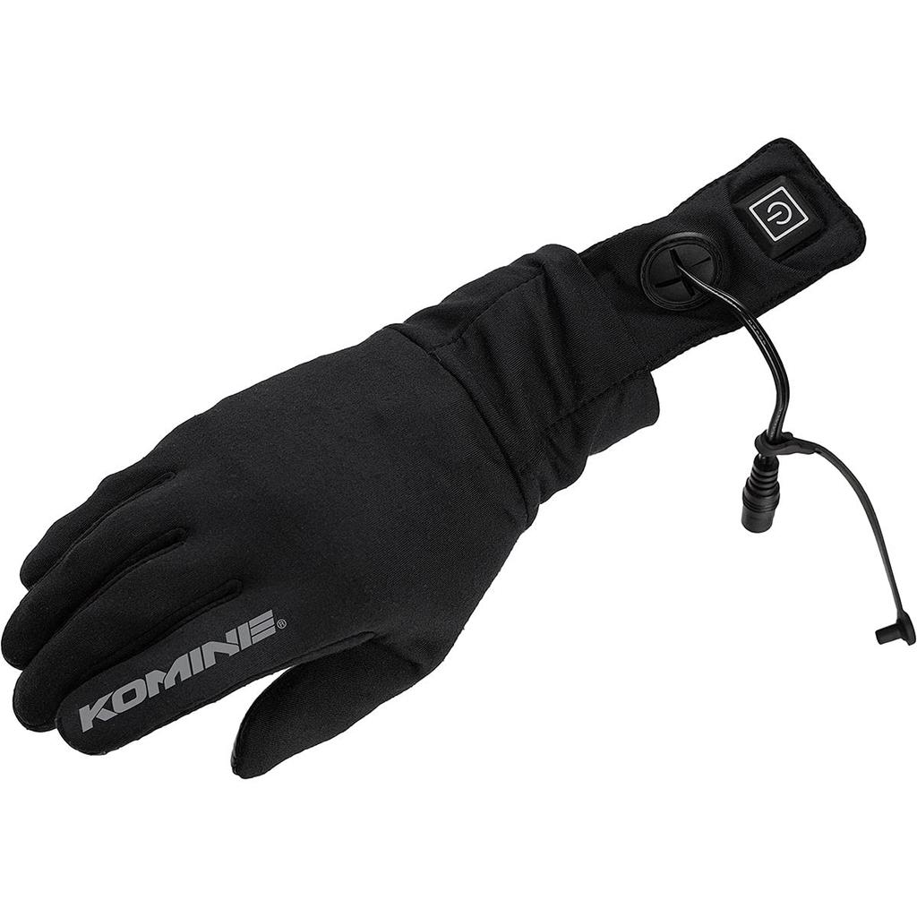 KOMINE Motorcycle Heated Inner Gloves 12V Black L 1182 For and Spring Electric Heating EK-204 Fall, Winter,