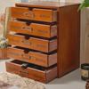 1pc 3/4/5 Drawers Retro Cosmetics&office Supplies Desk Storage box,Suitable for Dressing Table,school,office,dormitory Items Organization.