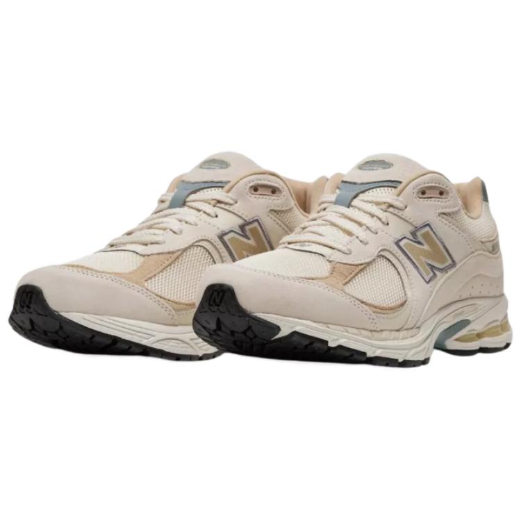 New Balance 2002R белые льняные мужские кроссовки коричневые M2002RFG