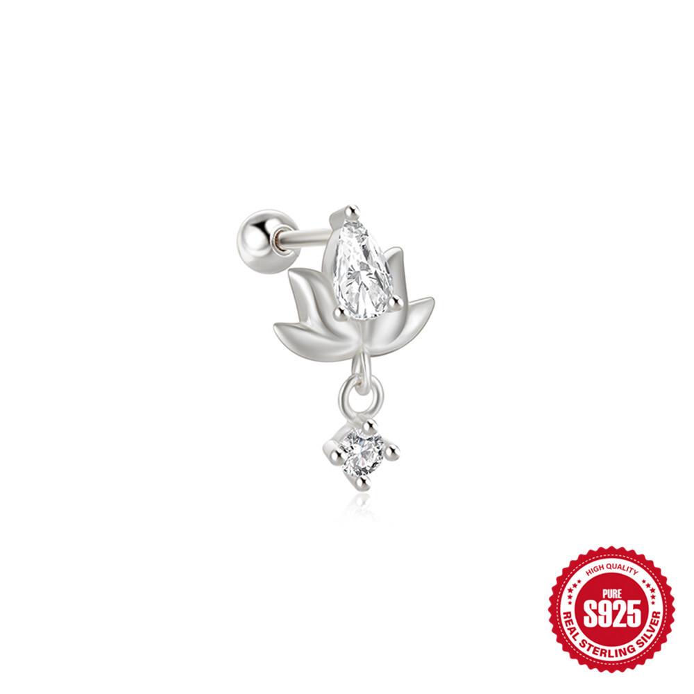 Серьги-пусеты из стерлингового серебра 925 пробы, простые, с горизонтальной цепочкой, бахромой из бриллиантовой нити, для пирсинга козелка уха, маленькие золотые шарики, серьги-пусеты для хряща уха