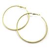 [L7932] - Gold 'Choregraphy' Hoop Earrings Ø 60 Mm