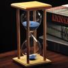 30/60 Minutes Hourglass Kitchen School Modern Wooden Sandglass Home Decoration Gift
