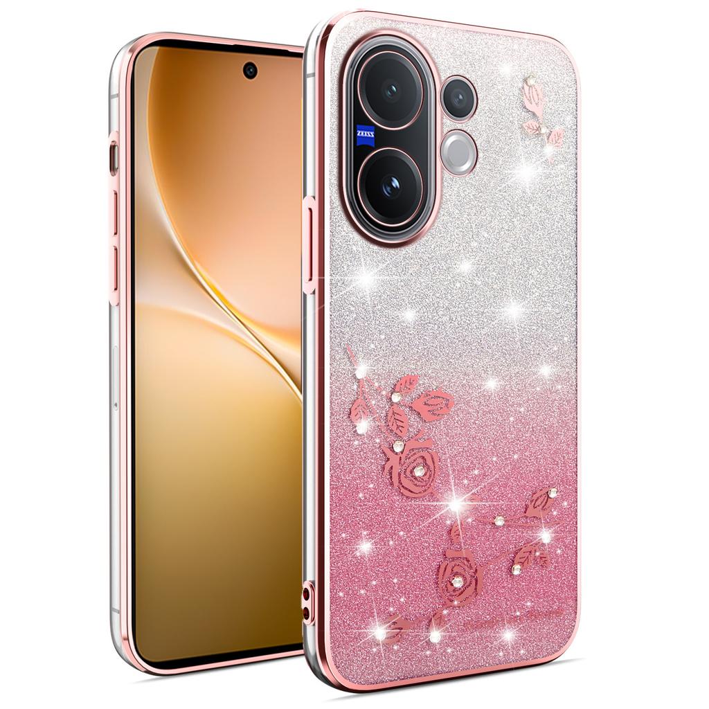 Для vivo V60 5G Чехол Цветок ТПУ Гибкий Градиентный Чехол для Телефона