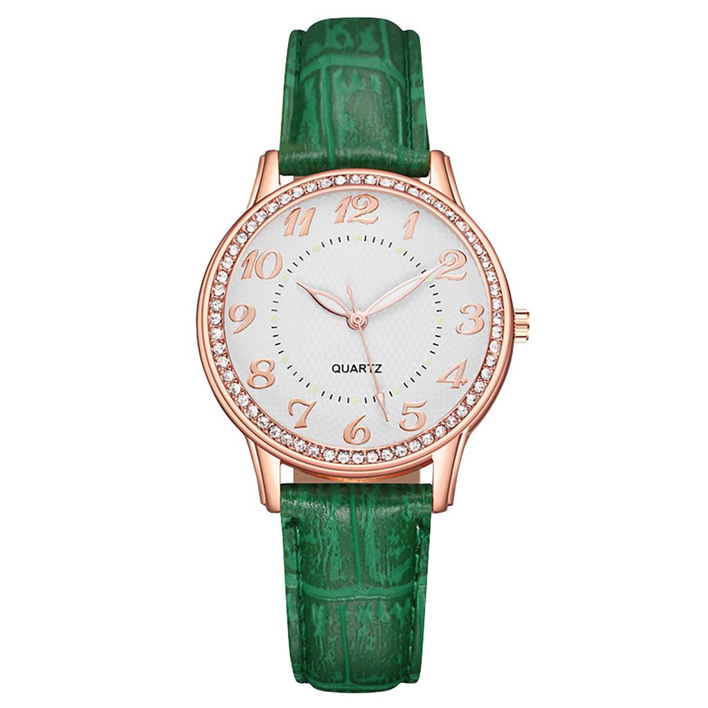Diamond Inlaid Luminous Watch Women's Belt Women's Watch Quartz Watch Watch