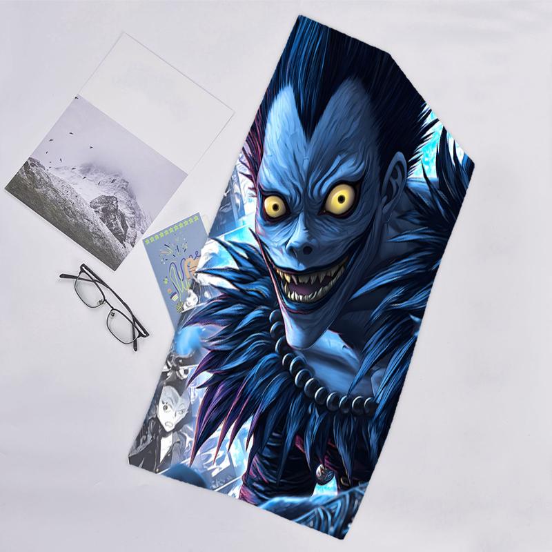 1pc D-Death Note1 Beach Towel, Beach and Seaside Swimming Pool Equipment, Fashion Pattern, Rectangular, Travel Essentials