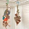 Colorful Hanging Parrot Chew Toy - Durable Bird Molar Swing For Training And Biting Entertainment 