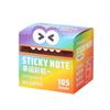 105Sheets Kawaii Pull-out Sticky Notes Creative Translucent Cartoon Notepads Full Adhesive Roll Paper Type Colorful Memo Pad