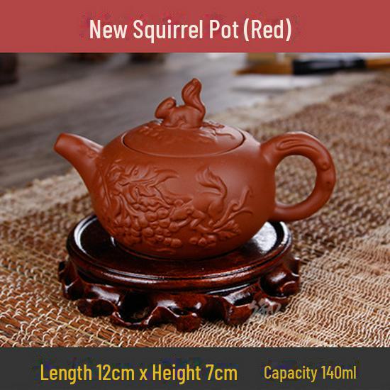 Коллекция чайников из фиолетовой глины: 72 модели, чайники Zhuni Xishi объемом 120–200 мл, идеально подходящие для утренних рынков