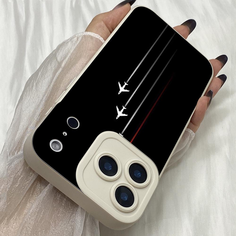 M262 Airplane route art Angel Eyes Soft Phone Cases for iPhone Samsung Galaxy Xiaomi Rdemi Huawei Honor Infinix Realme OPPO Vivo All Model TPU Case