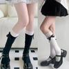 Лолита кружевные носки JK в горошек пряжа бант хлопковые носки с милым бантом осень