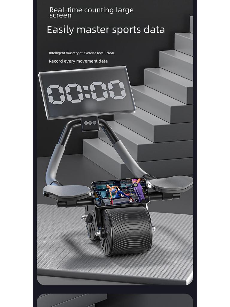 Automatic Rebound Abdominal Wheel Roller for Home Fitness