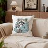 Cute Little Raccoon Cushion Cover Cushion Cover Set 4Pcs 50x50 45x45 40x40 Pillowcase Decorative Sofa Home Decor