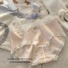 2025 Women's Antibacterial Mid-Waist Lace Trim Plus Size Cotton Panties