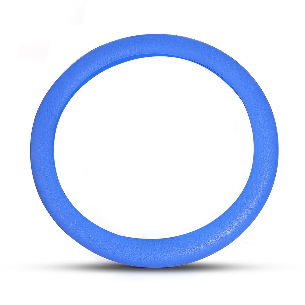 Litchi Pattern Silicone Steering Wheel Cover: Fold-Resistant, Flexible, Scratch-Resistant Leather Protector