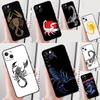 Чехол для телефона Скорпион для iPhone 16 Pro Max 12 13 Mini 11 14 15 Pro Max XR 16 15 Plus 16e Защитный корпус