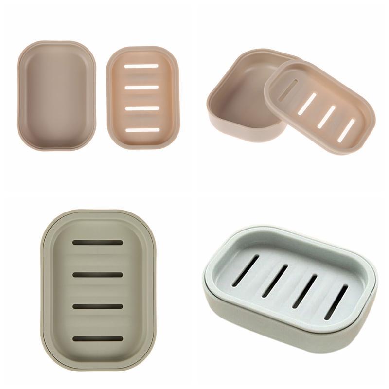 Soap Dispenser Dish Case Holder Container Box For Bathroom Travel Carry Case