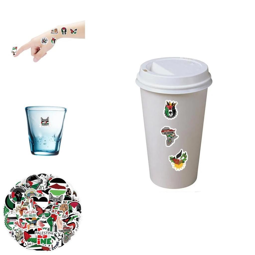 Palestinian Graffiti Stickers Wholesale Pack Of 60 Waterproof Stickers For Cars Luggage Water Bottles And Skateboards