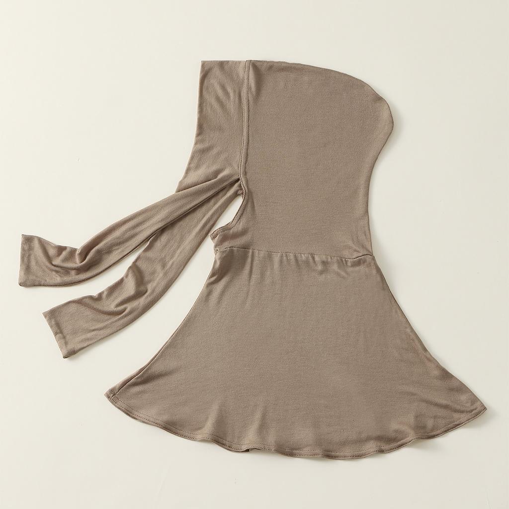 Мгновенный хиджаб с завязками сзади - Laven Fashion Весенне-летний дышащий длинный хиджаб женские шляпы, готовые к носке, с закрытой шеей