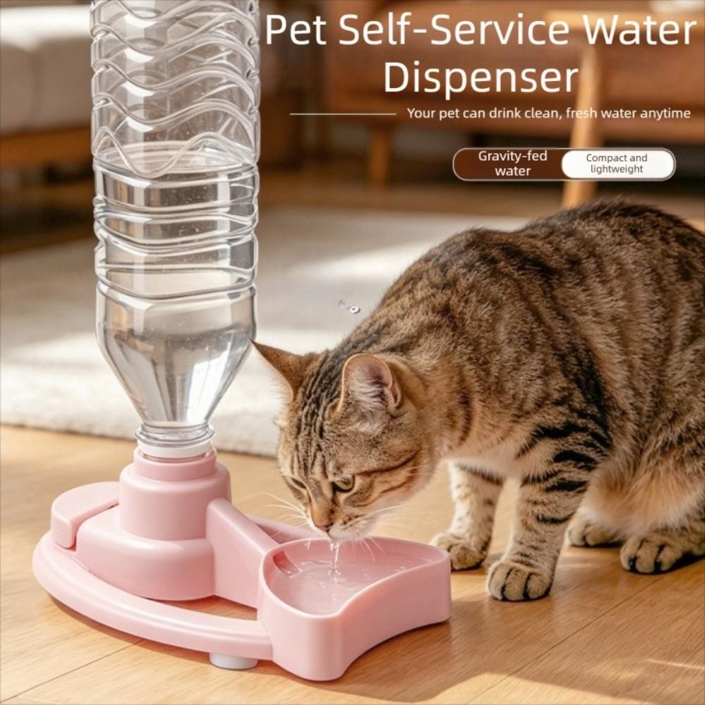Stable Base Cat Drinking Machine Large Capacity Pet Drinking Station Cat Water Bowl Holder Travel